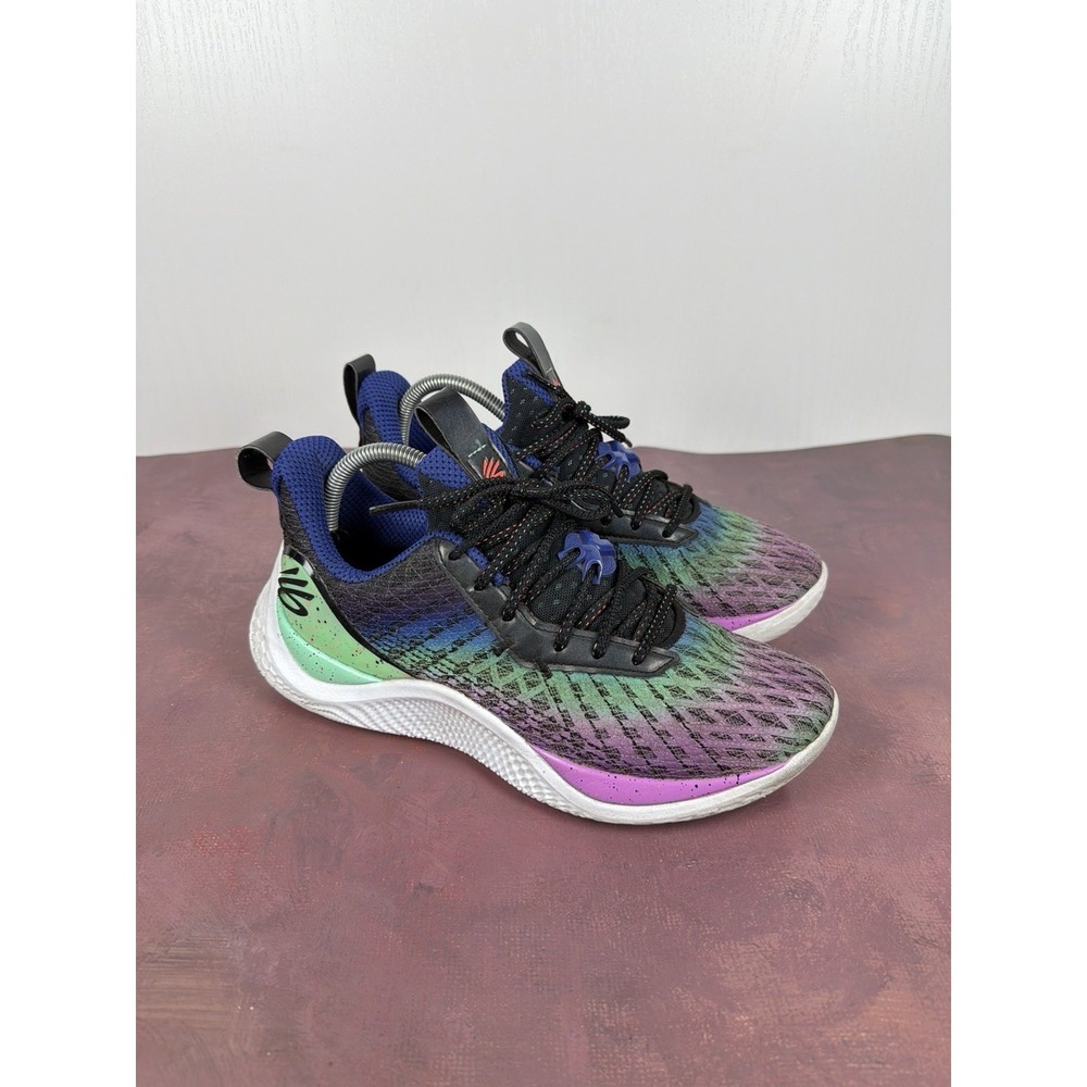 Under Armour UA Curry Flow 10 Low Northern Lights 3025621-500 Size M 8/W 9.5 US